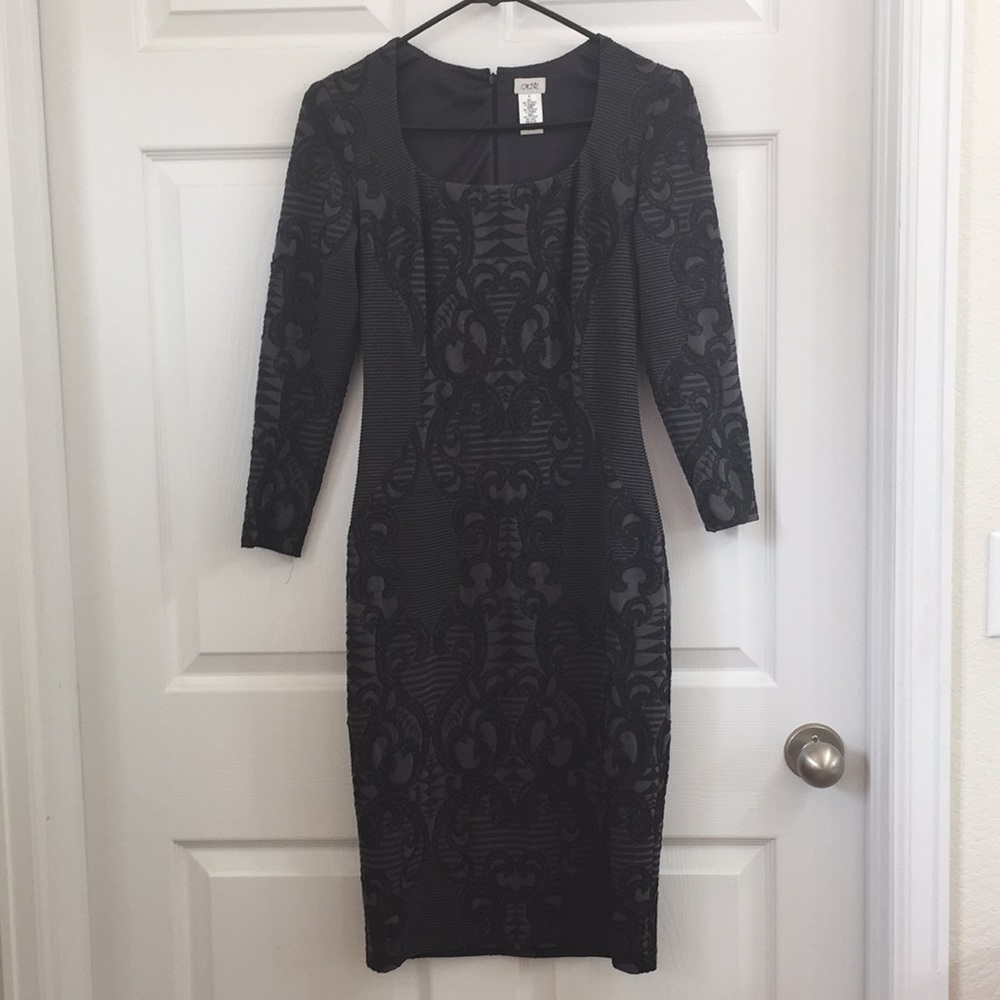 Grey Dress with Sleeves